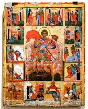 St Dimitrius sahneleri hayatındaki 16. yüzyıl ile