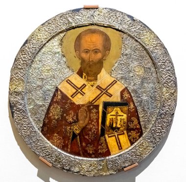 Rus Ortodoks kutsal kişilerin resmi. St Nicholas