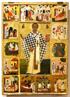 St Nicholas sahneleri hayatındaki 16. yüzyıl ile