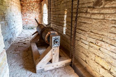 Kapı mekanizması Ortaçağ Kalesi, kaldırma