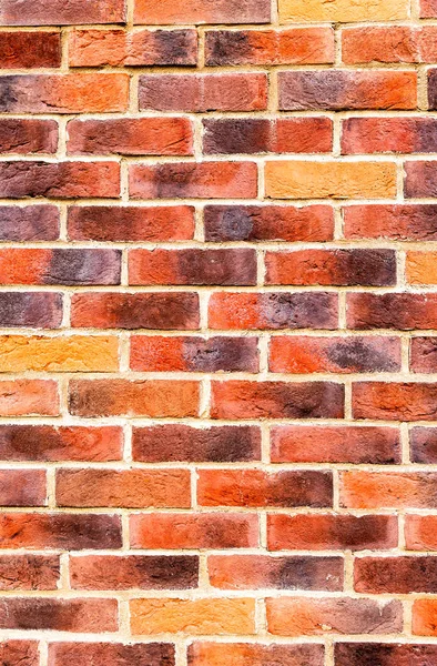 Parede de tijolo vermelho resistente como textura de fundo — Fotografia de Stock
