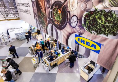 IKEA mağazası restoranda