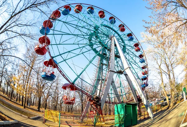 Ferris wheel. Big observation wheel in the park