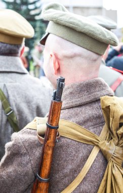 Kimliği belirsiz tarihi canlandırma savaşta ordusu uni üyesi