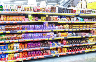 Farklı taze çikolata satış için hazır