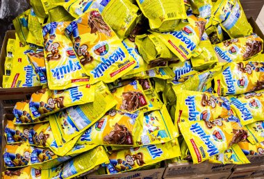 Paketleri cacoa Nesquik arka plan olarak