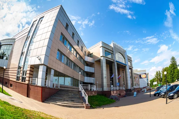 Fisheye view on sports and tourist complex "Olympus" — Stock Photo, Image