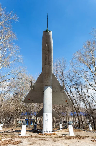 Monumento a aeronaves Sukhoi Su-9 — Fotografia de Stock