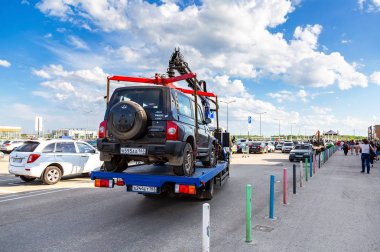 Yanlış bir park için zorunlu tahliye aracı
