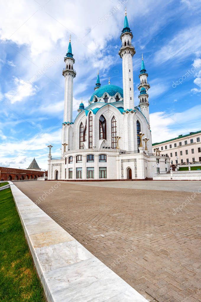 Famous Kul Sharif mosque in Kazan Kremlin