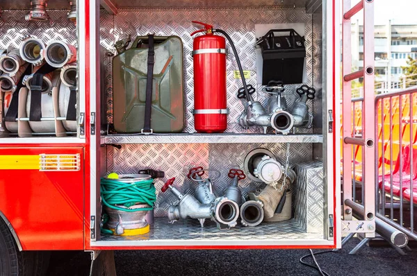 Рятувальна пожежна техніка — стокове фото