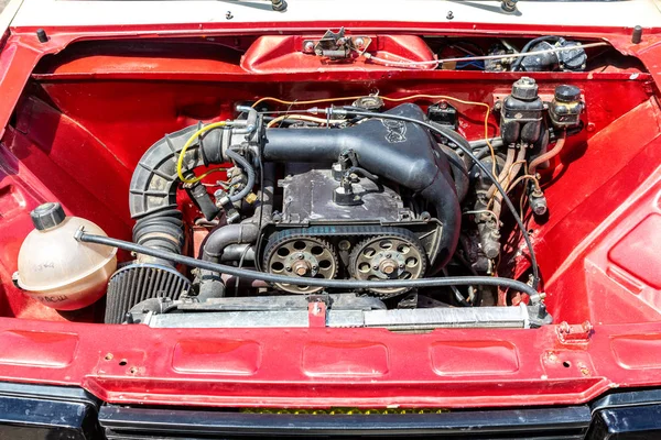 Tuned turbo car engine of Lada car — Stock Photo, Image