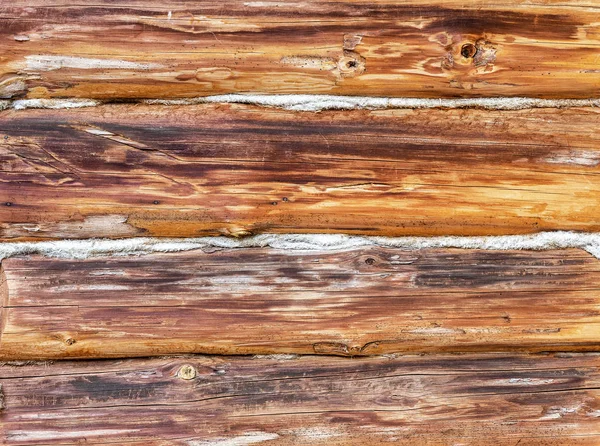 Wooden logs with natural patterns as background — Stock Photo, Image
