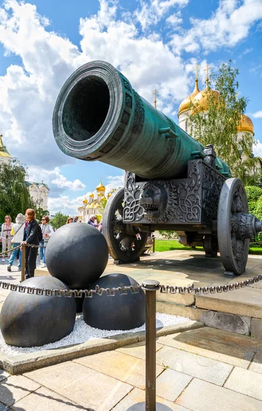 Moscou Rússia Julho 2019 Canhão Czar Tsar Pushka Território Kremlin — Fotografia de Stock