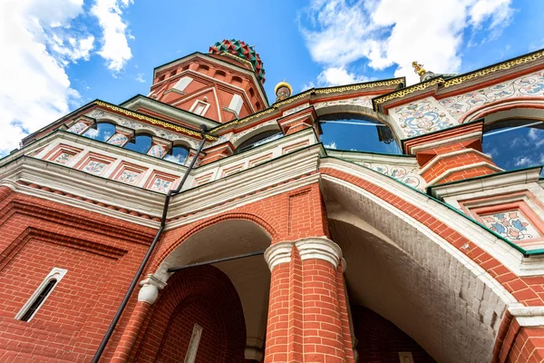 Moskova'daki Kızıl Meydan'daki Aziz Basil Katedrali (Pokrovsky) Katedrali, Rus — Stok fotoğraf