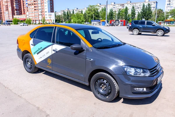 Samara Russia Maggio 2020 Car Sharing Delimobil Car Parking City — Foto Stock