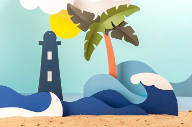 Deniz temitme kağıt kurulumu.