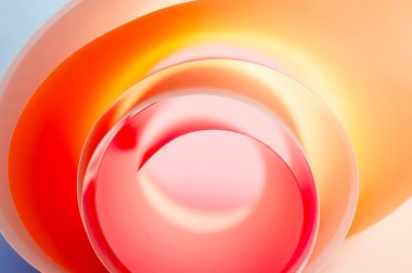 Çok renkli bir spiralden arka plan yakın çekim