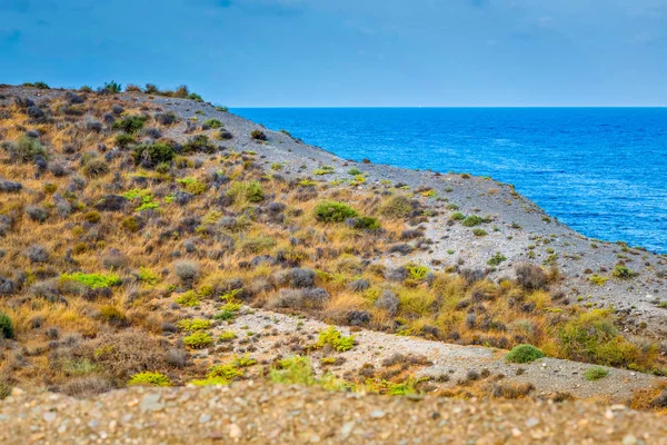 Panoramic view on the mountain and sea, Almeria, Andalusia — Stock Photo, Image