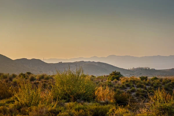 Serene landscape in natural park, Almeria — Stock Photo, Image