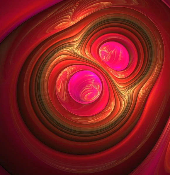 Vibrant fractal with rounded shapes