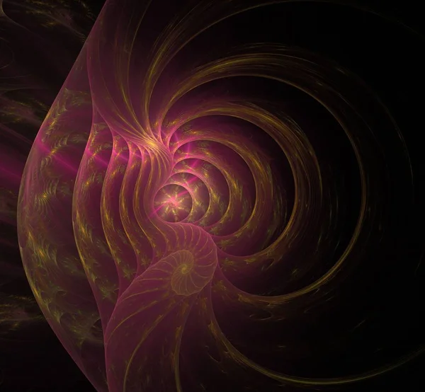 Red spiral fractal picture — Stock Photo, Image