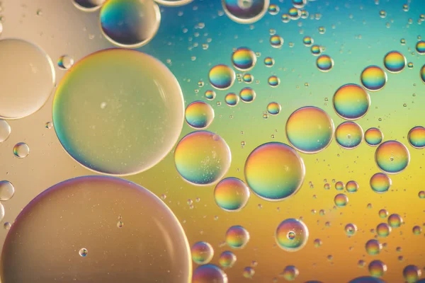 Cuadro de fondo abstracto de arco iris hecho con aceite, agua y jabón —  Fotos de Stock