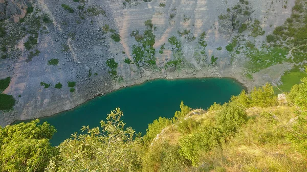 Μπλε λίμνη Imotski — Φωτογραφία Αρχείου