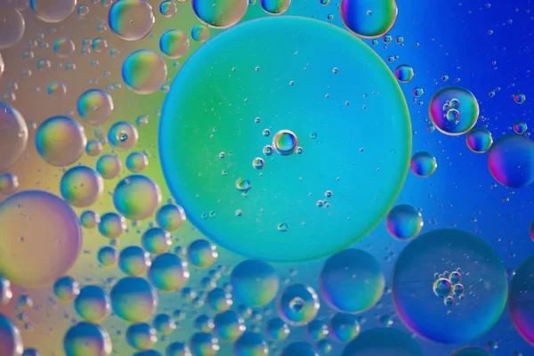 Rainbow abstract defocused background picture made with oil, water and soap — Stock Photo, Image