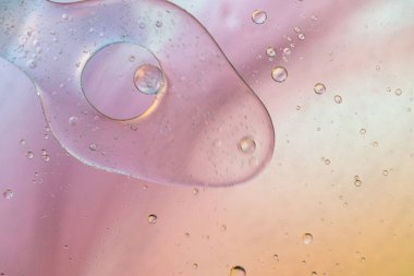 Odaklanmamış pastel rengi soyut arkaplan resmi yağ, su ve sabundan yapıldı