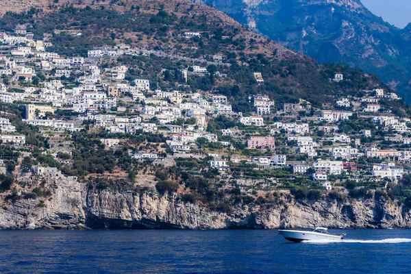 Praiano Stad Van Amalfi Kust Tyrrheense Zee Italië — Stockfoto