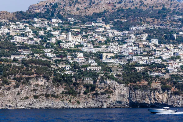 Praiano Města Amalfi Pobřeží Tyrhénského Moře Itálie — Stock fotografie