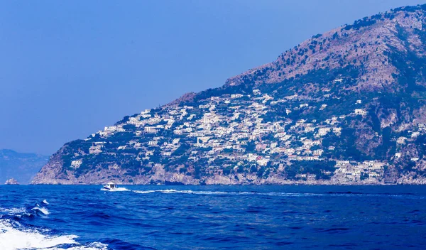 意大利阿马尔菲海岸和第勒尼安海海 Praiano — 图库照片