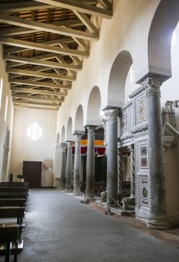 Ravello, İtalya - 20 Temmuz 2017: San Pantaleone Şapeli, iç. Ravello village, Amalfi coast, İtalya
