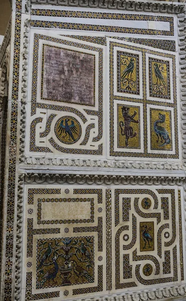 Ravello Italien Juli 2017 San Pantaleone Cathedral Mosaik Dekoration Ravello - Stock-foto