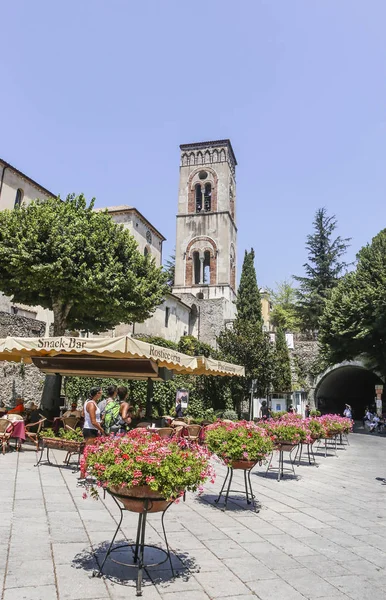 Ravello Itália Julho 2017 Vista Torre Sineira Cidade Ravello Ponto — Fotografia de Stock