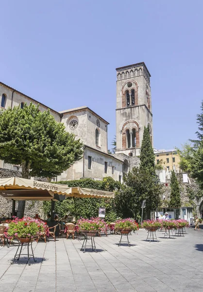 Ravello Italie Juillet 2017 Vue Sur Clocher Ravello Point Référence — Photo