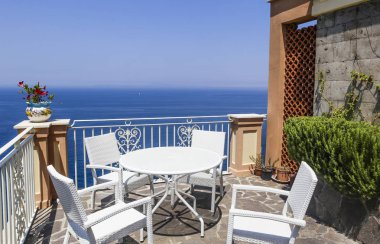 Otelden Akdeniz için görüntüleyin. Bir Vico Equense. İtalya