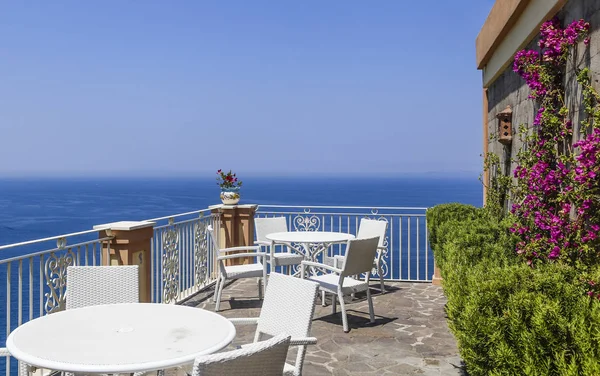 Utsikt Från Hotell Till Medelhavet Vico Equense Italien — Stockfoto