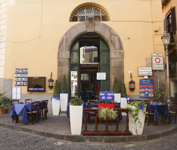 Sorrento Itálie Července 2017 Pouliční Kavárny Sorrento Itálie — Stock fotografie