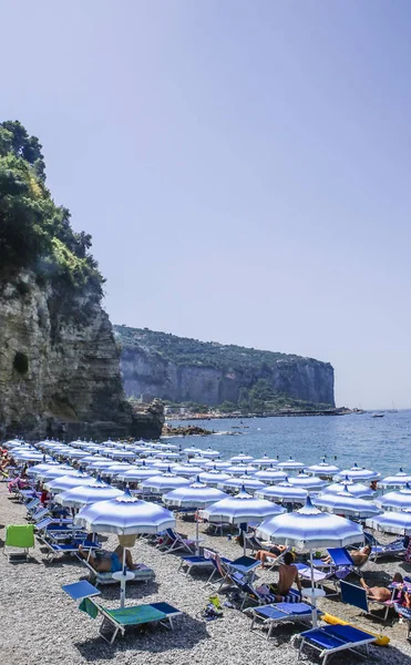 Vico Equense Italien Juli 2017 Der Strand Der Amalfiküste Vico — Stockfoto