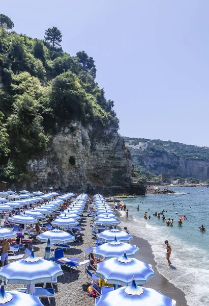 Vico Equense Italien Juli 2017 Der Strand Der Amalfiküste Vico — Stockfoto