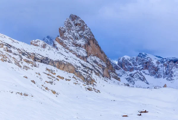 Χιονοδρομικό Κέντρο Του Selva Val Gardena Ιταλία — Φωτογραφία Αρχείου