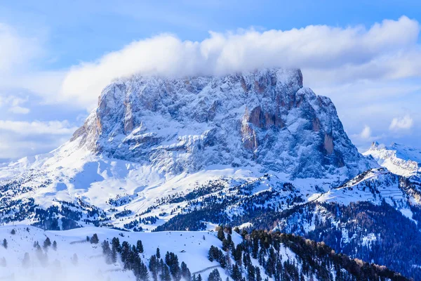 Paisagem Montesa Selva Val Gardena Itália — Fotografia de Stock