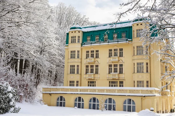 Mariánské Lázně Ledna 2018 Lázeňské Centrum Malé Západ Jihočeského Lázeňského — Stock fotografie