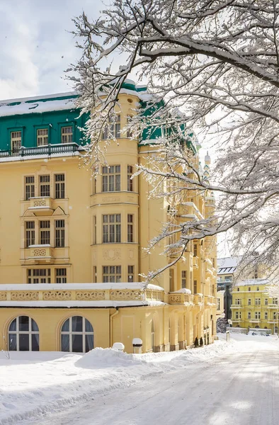 공화국 Marianske Lazne 2018 공화국 겨울에 보헤미안 Marianske Lazne Marienbad — 스톡 사진