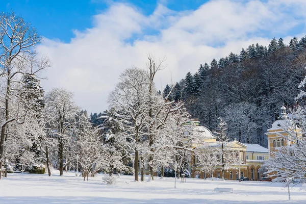 Çek Cumhuriyeti Marianske Lazne Ocak 2018 Famous Spa Resort Marianske — Stok fotoğraf