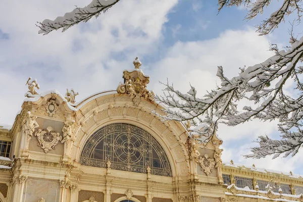 Fragment Van Colonnade Spa Stad Marianske Lazne Marienbad Tsjechische Republic — Stockfoto