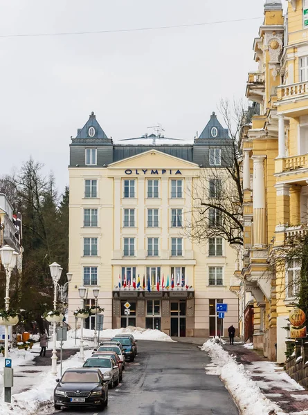 Czech Republic Marianske Lazne Janeiro Hotel Olympia Centro Spa Pequena — Fotografia de Stock