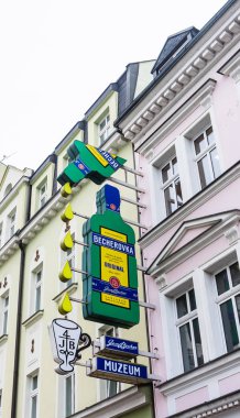 Karlovy Vary, Çek Cumhuriyeti: 25 Ocak 2018: Çek Cumhuriyeti. Karlovy Vary Jan Becher müzede iz